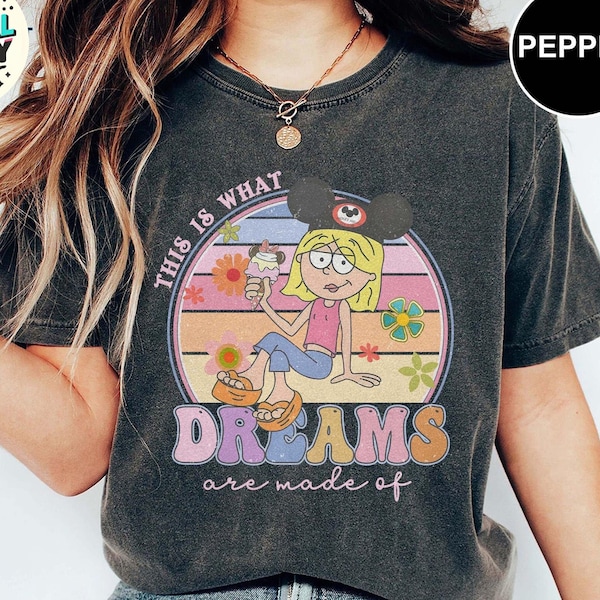 Retro 90s Cute Mickey Lizzie McGuire Comfort Color Shirt, Magic Kingdom Disneyland Family Vacation Gift, This Is What Dreams Are Made Of Tee