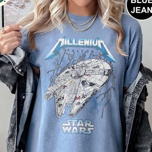 Vintage Disney Star Wars Comfort Colors Shirt, Star Wars Millennium Falcon Shirts, Disneyworld Trip 2025 Tee, Millennium Falcon Tshirt