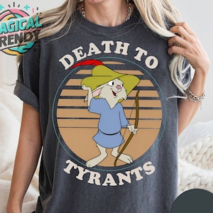 Retro Robin Hood Disney Shirt, Disney Skippy Rabbit Death To Tyrants T-shirt, Disney Wdw Matching Tee, Disneyland Family Holiday Trip