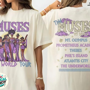 Vintage Disney Hercules The Muses 97 World Tour Two-sided Shirt, Disney Girl Trip 2025, Disney Hercules Diva The Muses Song Concert Music