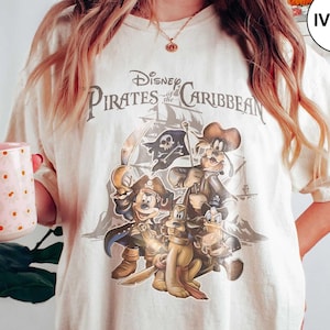 Vintage Pirates of the Caribbean Disneyworld Shirt, Mickey Caribbean Shirt, Disneyworld Trip 2025, Disney Cruise Tee, Mickey Pirates Shirt