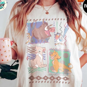 Vintage 90s Disney Lion King Simba And Timon Shirt, Hakuna Matata Retro Shirt, Retro Lion King Shirt, Disneyland Tee, Disney Family Shirts
