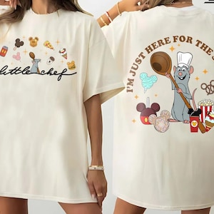 Little Chef Remy Comfort Colors-shirt, Disney Ratatouille-T-shirt, Remy Gusteau&#39;s shirt, Just Here For The Snacks, Pixar Ratatouille-T-shirt