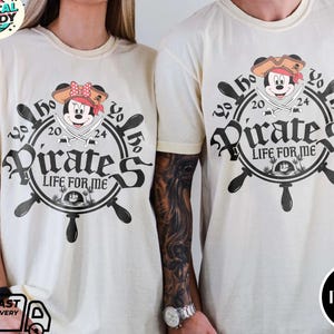 Yo Ho Yo Ho A Pirate Life for Me Shirt, Disney Pirate Themed Tee, Pirates Family Shirt, Disney Mickey Minnie Pirate, Disney Cruise Shirt