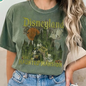 Vintage Disneyland Haunted Mansion Shirt, Mickey Halloween Tee, Halloween Party Shirt, The Haunted Mansion Shirt, Disneyland Halloween Shirt