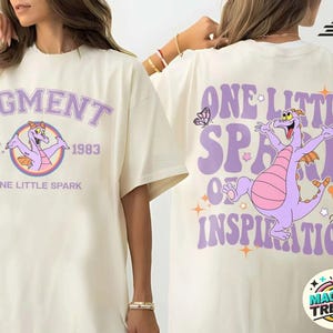 Disney Figment Comfort Colors Shirt, Figment Shirt, Purple Dragon Shirt, One Little Spark Of Inspiration Shirt, Disney Epcot Trip Shirt