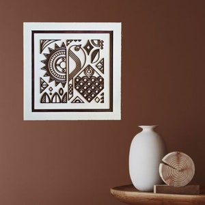 LeradLazerArt Multi-Layer Wooden Wall Art, 3D Painting, Creative Gifts, Multilayer mandala, 3D Wall Art, Wall hangings.