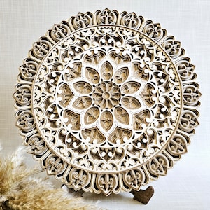 Multi-layer wooden wall art is perfect for wall and table decor, ideal gifts for yourself and loved ones