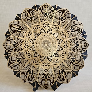 Multi-layer wooden wall art is, ideal gifts for yourself and loved ones. Mandala handcrafted. Sacred Geometry Art.
