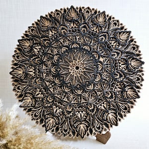 Multi-layer wooden wall art is, ideal gifts for yourself and loved ones. Mandala handcrafted. Sacred Geometry Art.
