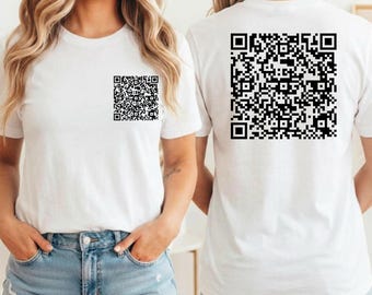 F*ck Trump QR Code Shirt, Subtle Anti Trump Shirt, FDT T-Shirt, Trump Sucks Shirt, Anti Fascist Shirt, Hidden Message Shirt, Fun Prank Gifts