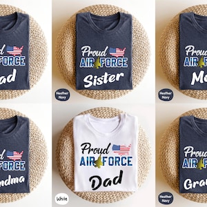 Personalized Proud Air Force Family Shirt, Air Force Mom Shirt, Air Force Graduation Shirt, Proud Air Force Shirt, Air Force Dad, Air Force