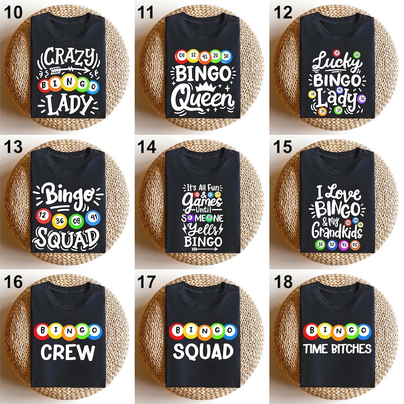 Bingo Shirts, Gift for Bingo Games Lover, Gift for Bingo Player, Bingo ...