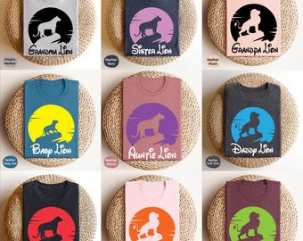 Custom The Lion King Shirt, Lion Family Shirts, Lion Mom Dad Shirt, Hakuna Matata Custom Family, Personalized Lion Family Shirt, Disney Trip