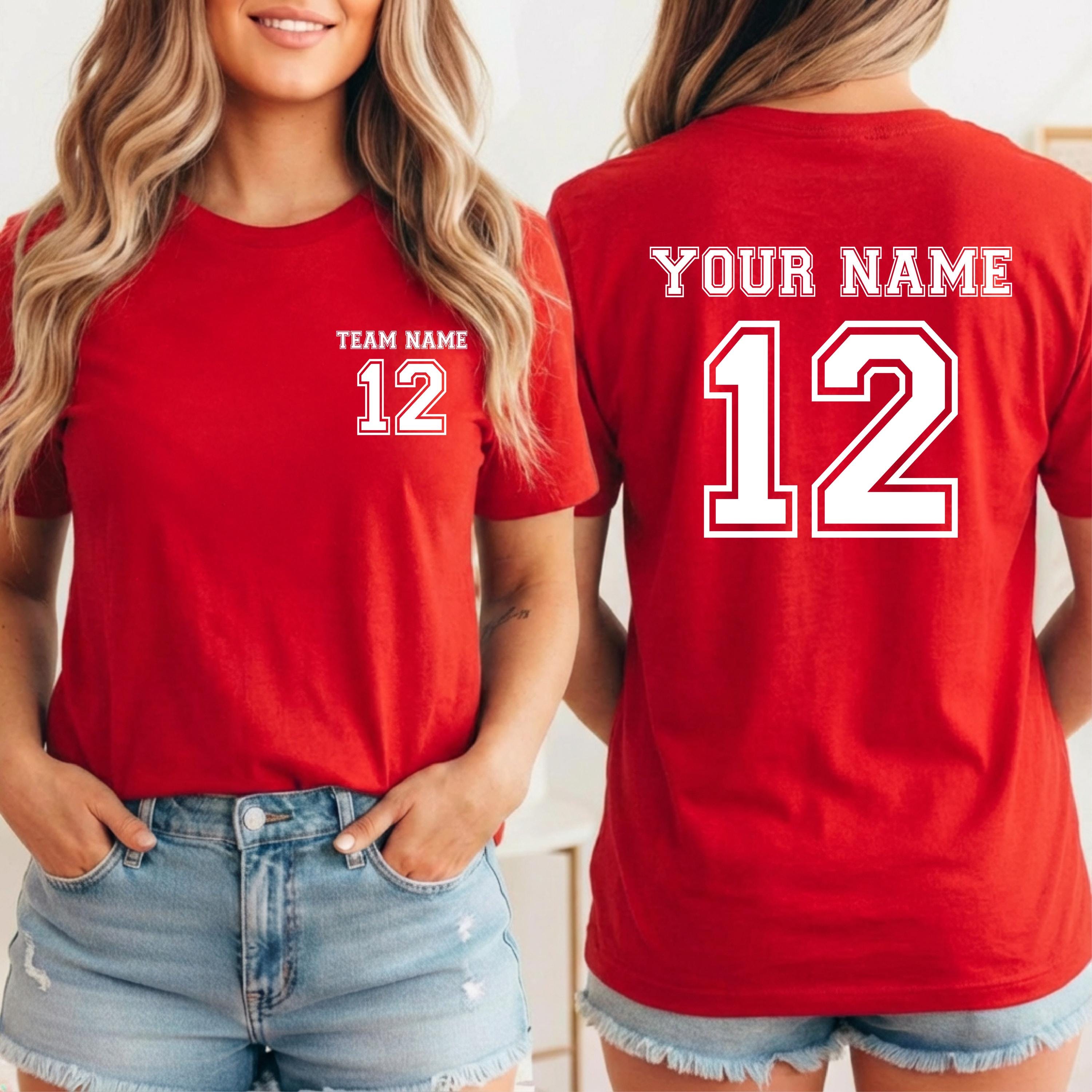 Custom Sport Shirt, Name and Back Number Shirt, Family Sports Tees ...