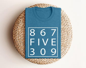 Retro 80's, Funny Music Shirt, Jenny 867-5309, Tommy Tutone, Music Lover Shirt, Music Gift, Retro Gift Shirt, Funny Gift Shirt, Funny Shirts