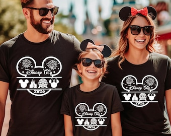 Disney Trip 2026 Shirs, Custom Disney Family 2026 Trip Tee, Disneyland 2026 Tshirt, 2026 Disney Custom Shirt, Disney Family Matching Tshirts