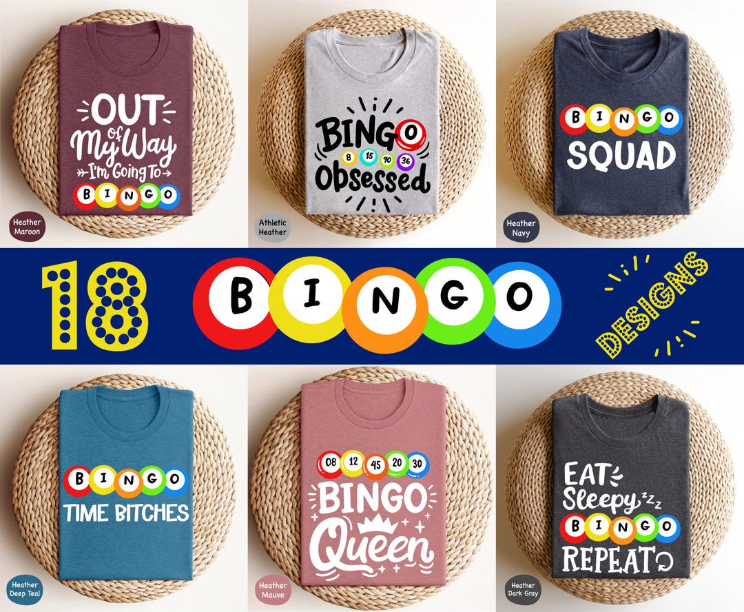 Bingo Shirts, Gift for Bingo Games Lover, Gift for Bingo Player, Bingo ...