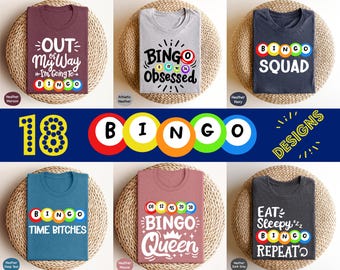 Bingo Shirts, Gift For Bingo Games Lover, Gift For Bingo Player, Bingo Shirt, Bingo Squad, Bingo Lady, Bingo Crew, Bingo Team, Bingo T-shirt