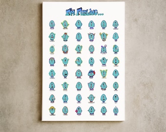 Kids Feelings Chart Poster, Emotional Learning, Classroom Decor