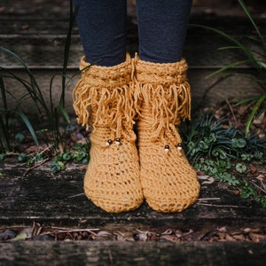 Custom Crochet boho boots crochet mukluk boots, crochet shoes, hippy boots, crochet slippers, crochet socks, image 2