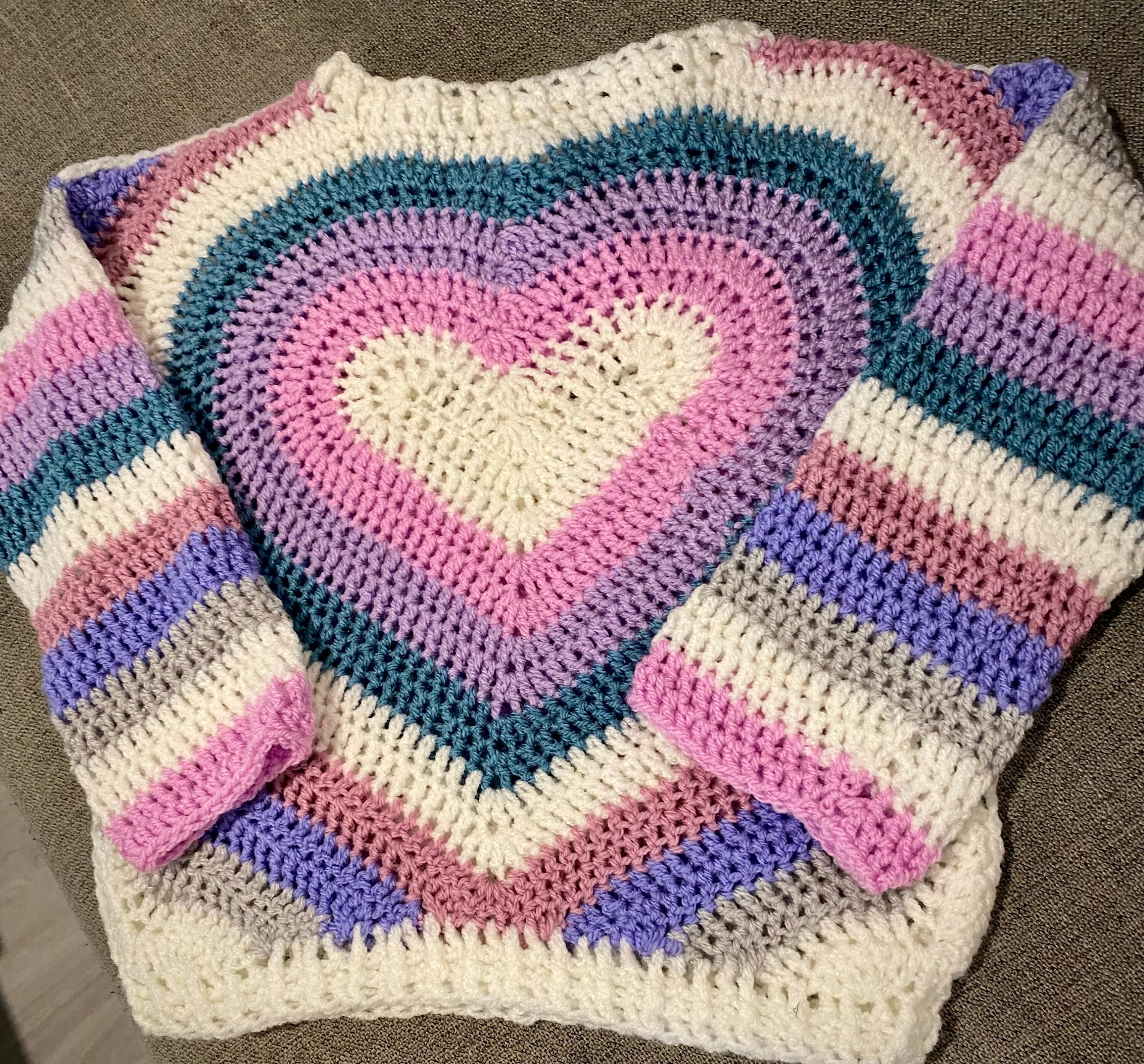 My Brave Heart Crochet Jumper Pullover Oversize Boho Sweater - Etsy