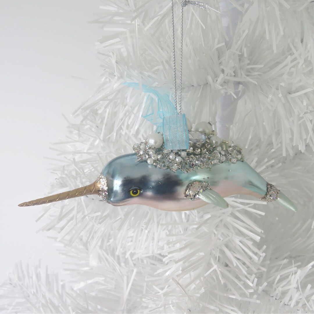 Narwhal Christmas Ornament 