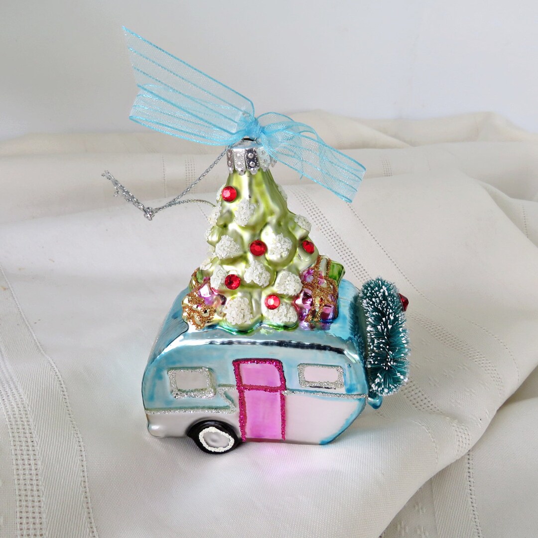 Camper Christmas Tree Ornament 