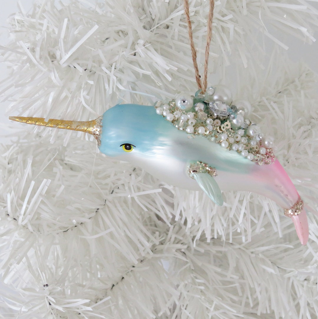 Narwhal Christmas Ornament 