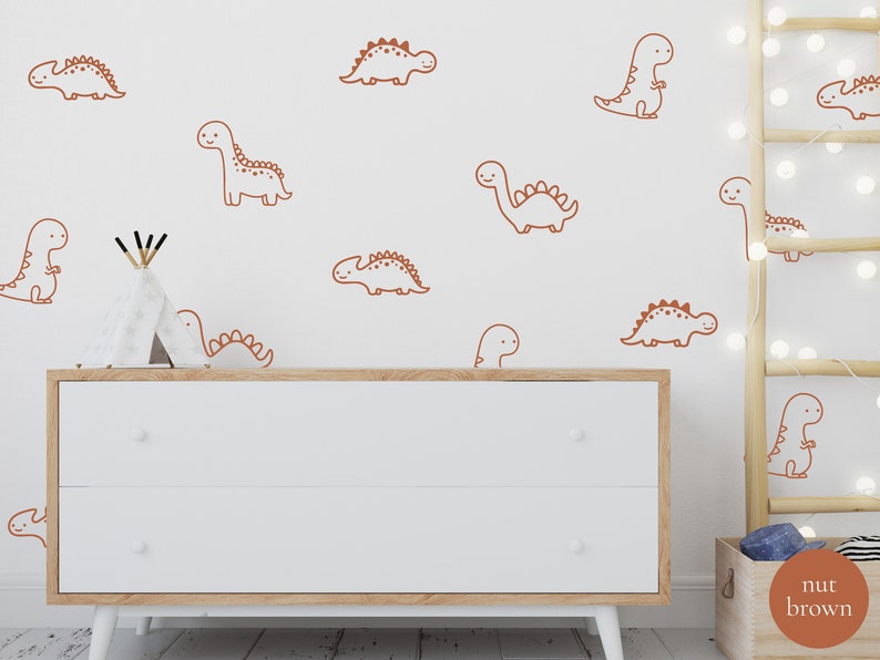 Dinosaur Wall Decal Dinosaur Nursery Art Dinosaur Wall Sticker Etsy