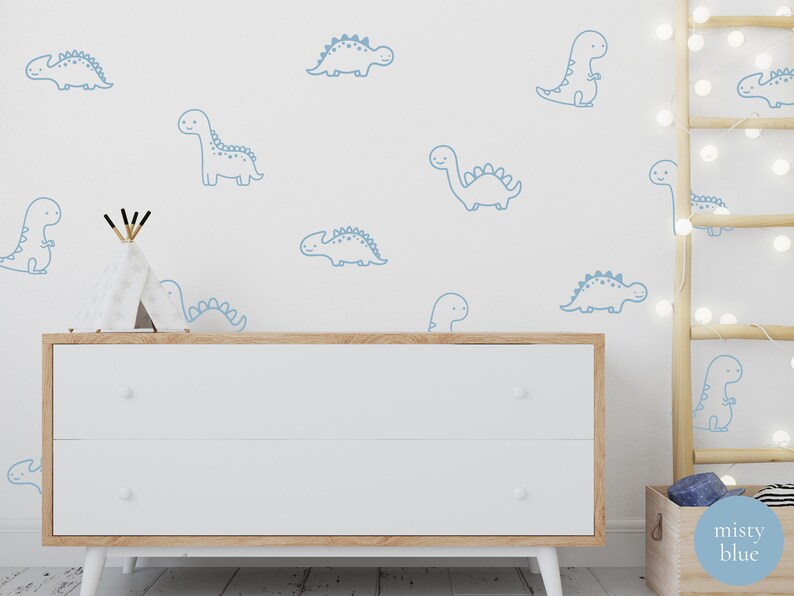 Dinosaur Wall Decal Dinosaur Nursery Art Dinosaur Wall Sticker Etsy