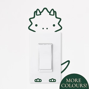 Dinosaur Outlet Cover Decal for Nursery Dinosaur Wall Sticker Dinosaur Wall Art Children's Room Decals Dino