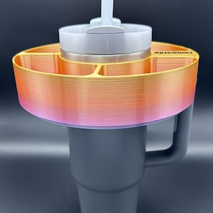 Tumbler Snack Tray- Tray for Stanleys and Other Tumblers- 3D Printed