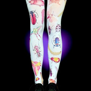 Insect Print Tights – Y2K Alt Bugcore Creepy Cute Stockings | Halloween outfit