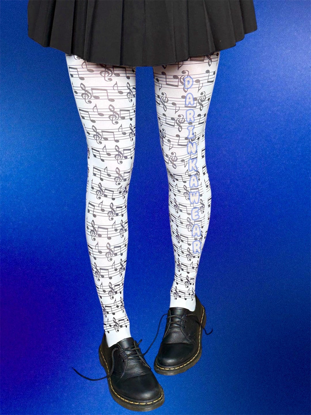 Music Notes Tights | White Aesthetic Tights | Sheet Music Stockings | Gothic Y2K Tights | Alt Fashion Pantyhose | Music Lover Gift - Etsy