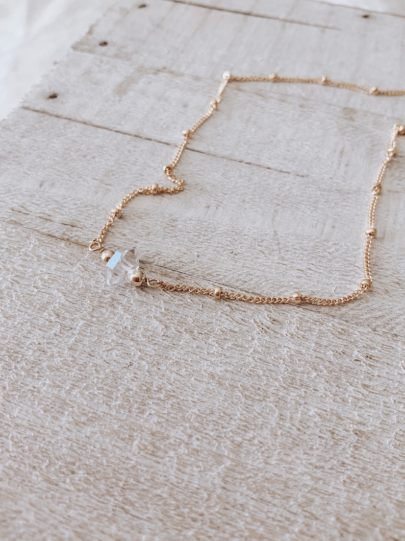 Best Seller Herkimer Diamond Choker Necklace CraeVita