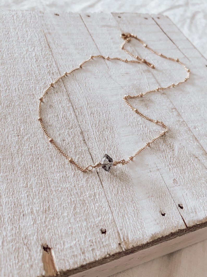 Best Seller Herkimer Diamond Choker Necklace CraeVita
