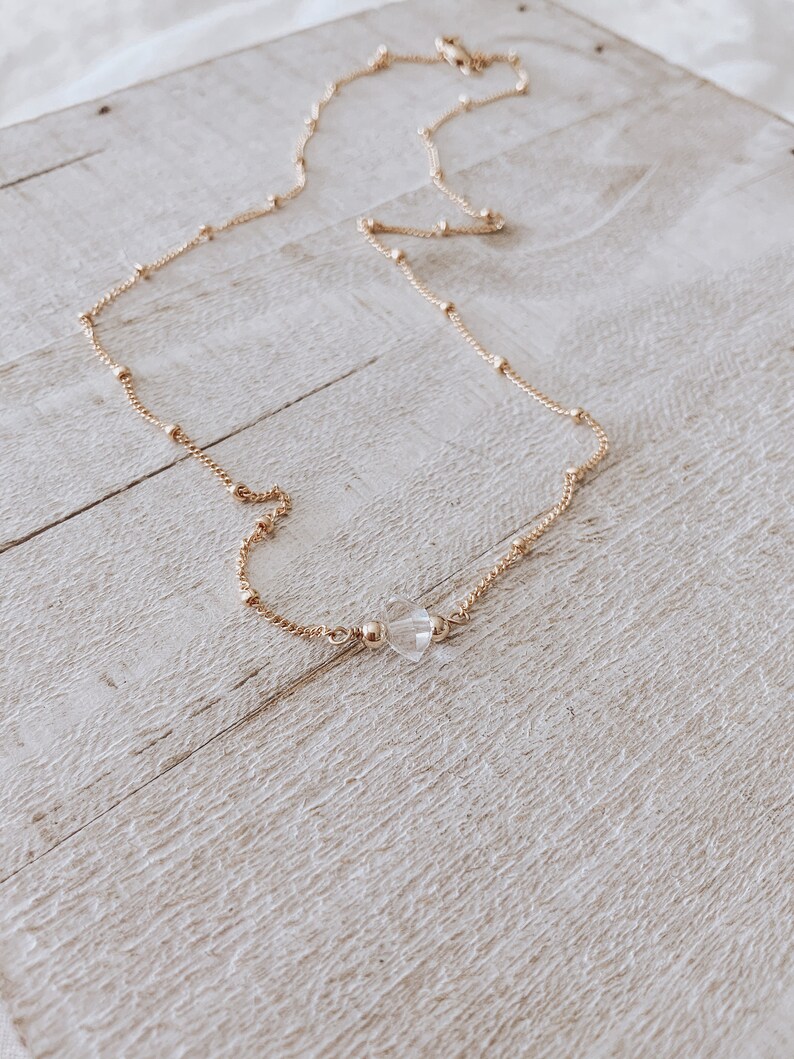 Best Seller Herkimer Diamond Choker Necklace CraeVita