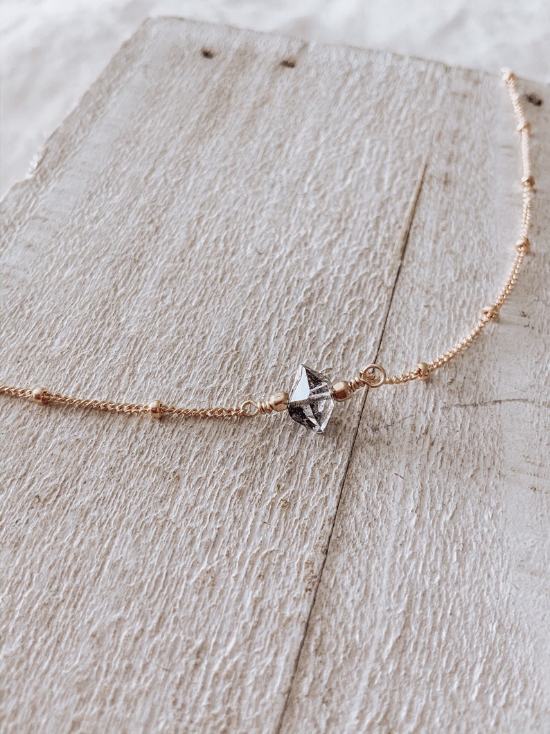 Best Seller Herkimer Diamond Choker Necklace CraeVita
