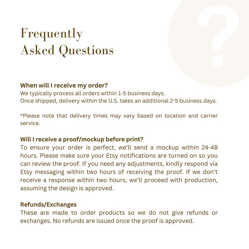 frequently asked questions