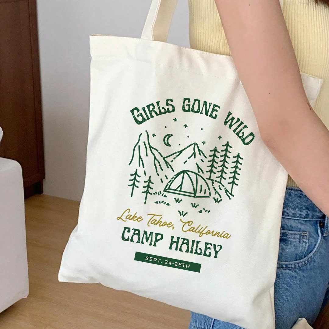 Custom Camp Bachelorette Tote Bags Personalized Bridal Party Tote ...