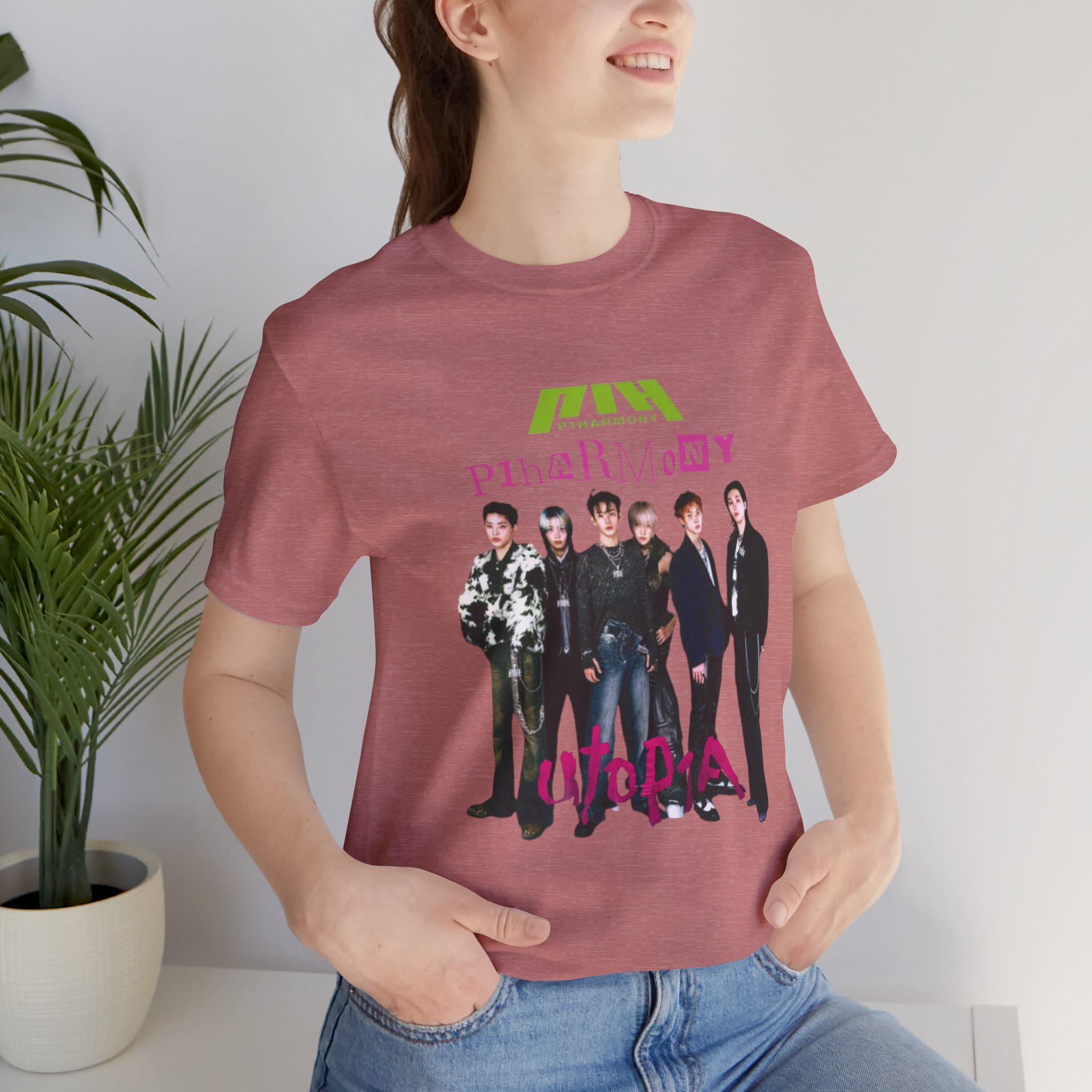 P1harmony Utop1a Tour 2024 Unisex Jersey Short Sleeve Tee