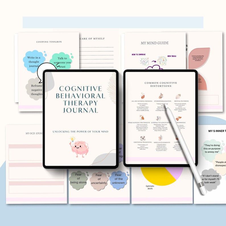 CBT Journal for Kids & Teens | Printable PDF for Emotional Regulation ...