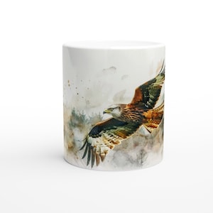 Red Kite mug - 11oz. National bird of Wales, birds of prey, Wildlife mug