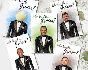 Editable Who Has The Groom? Bridal Shower Scratch Off Game – Instant Download