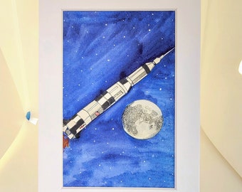 Saturn V Art Print
