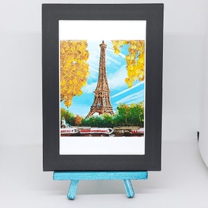 Matted Photo Prints - Eiffel Tower in Autumn