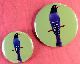 Blue Magpie - Button