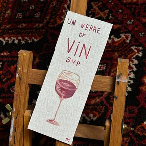 Wine glass bookmark