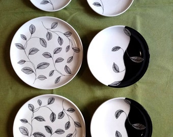 Set piatti fatti a mano in Italia-arte ceramica italiana-stoviglie ceramica italiana-made in Italy-idea regalo